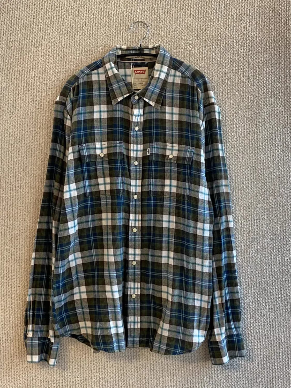 리바이스 체크 패턴 셔츠 (Man M) B1614 상품이미지3