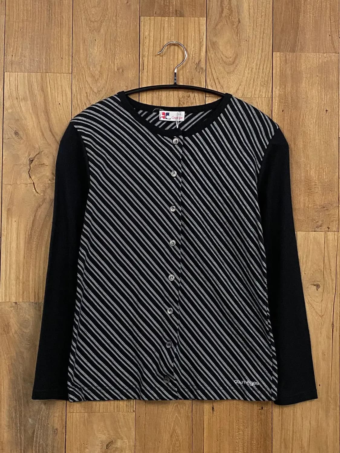 꾸레쥬 스트라이프 버튼 티셔츠 (Woman S) 13200 상품이미지3