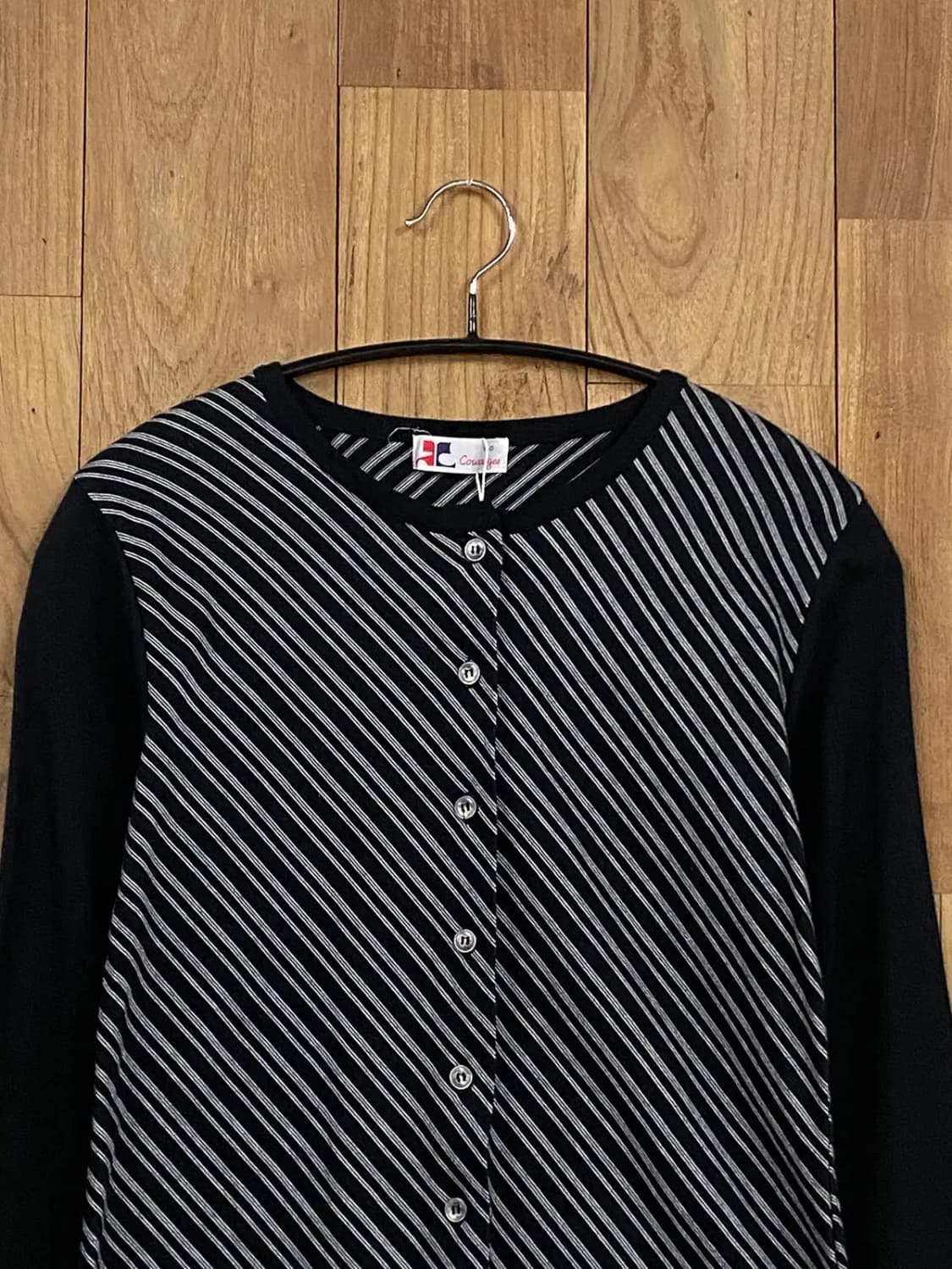 꾸레쥬 스트라이프 버튼 티셔츠 (Woman S) 13200 상품이미지5