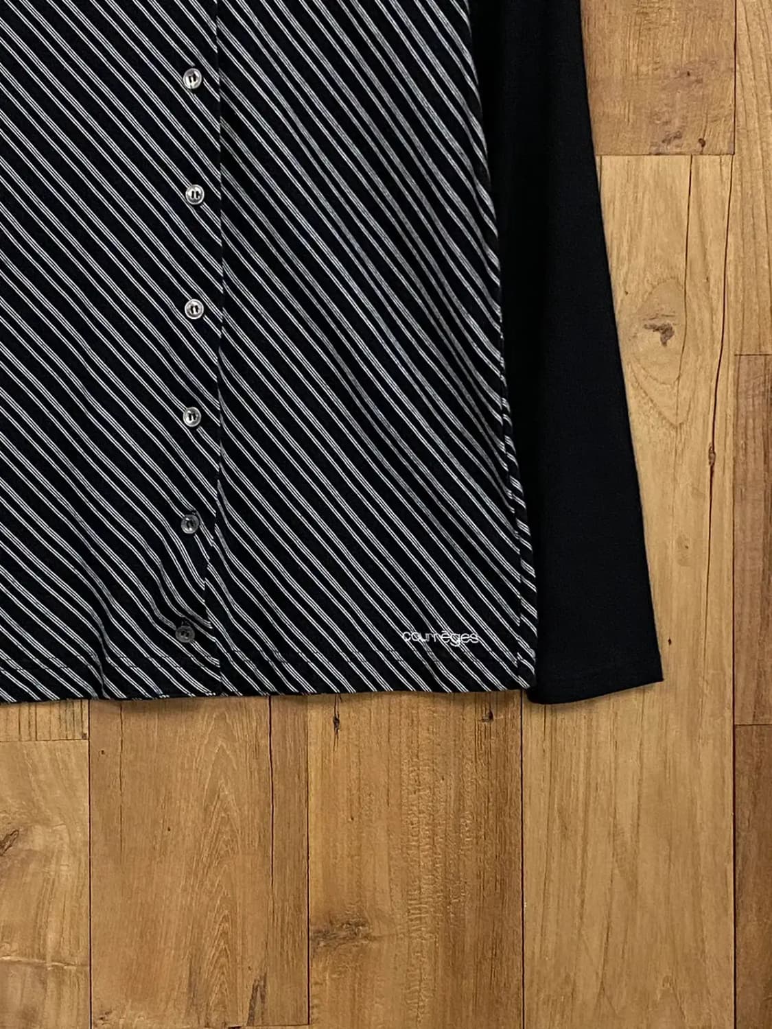 꾸레쥬 스트라이프 버튼 티셔츠 (Woman S) 13200 상품이미지6