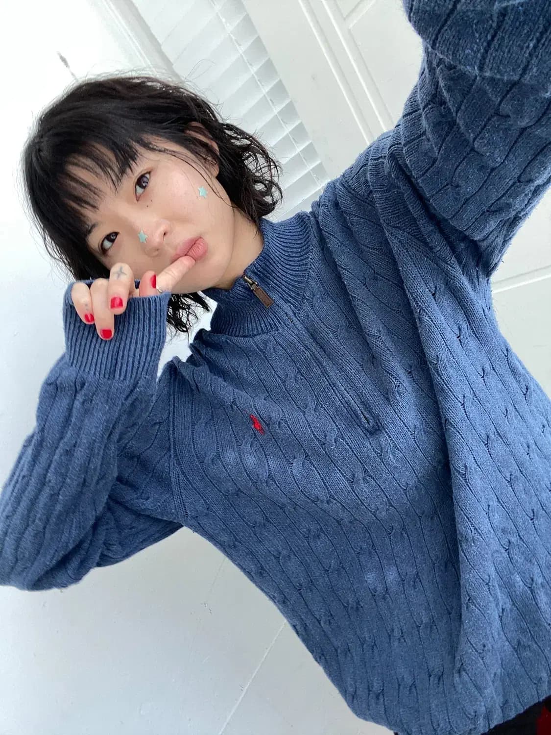 폴로 랄프로렌 꽈배기 반집업 니트 (Man L) 13195 상품이미지1