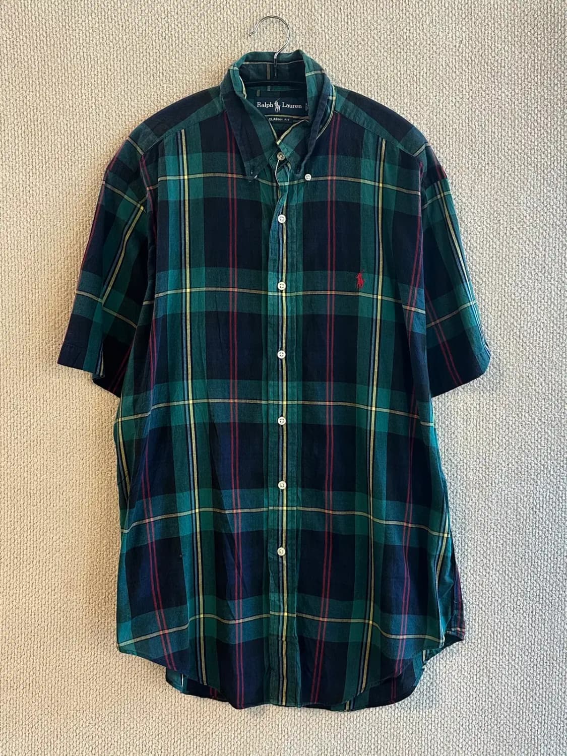 폴로 랄프로렌 1/2 체크 셔츠 (Man M) B1639 상품이미지3