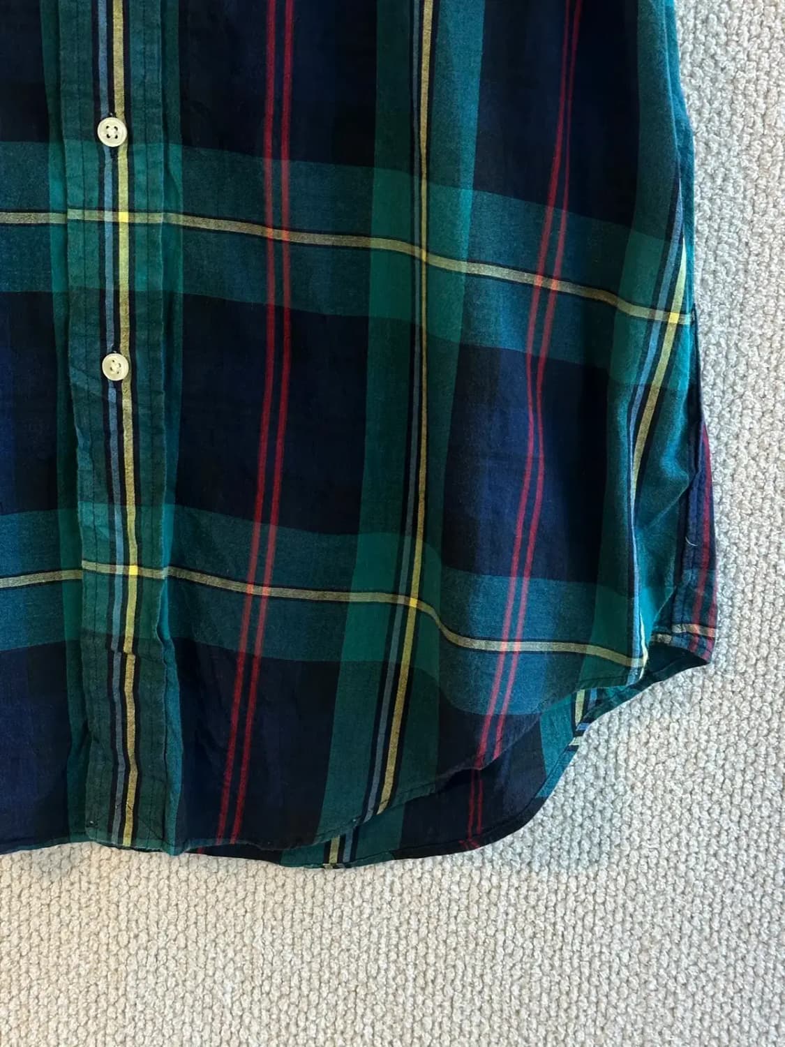 폴로 랄프로렌 1/2 체크 셔츠 (Man M) B1639 상품이미지5