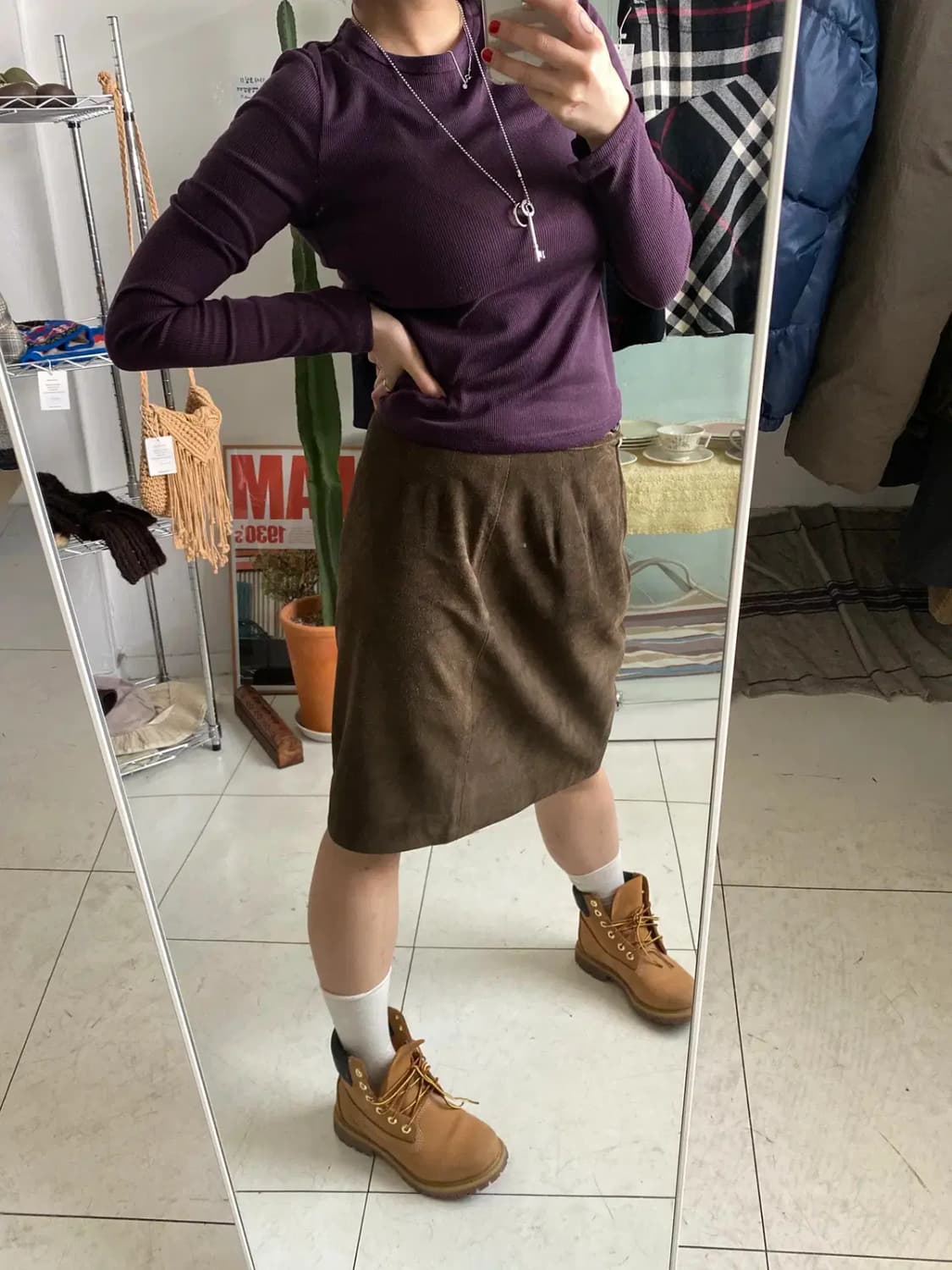 로에베 벨벳 미디엄 스커트 (28) 13226 상품이미지2