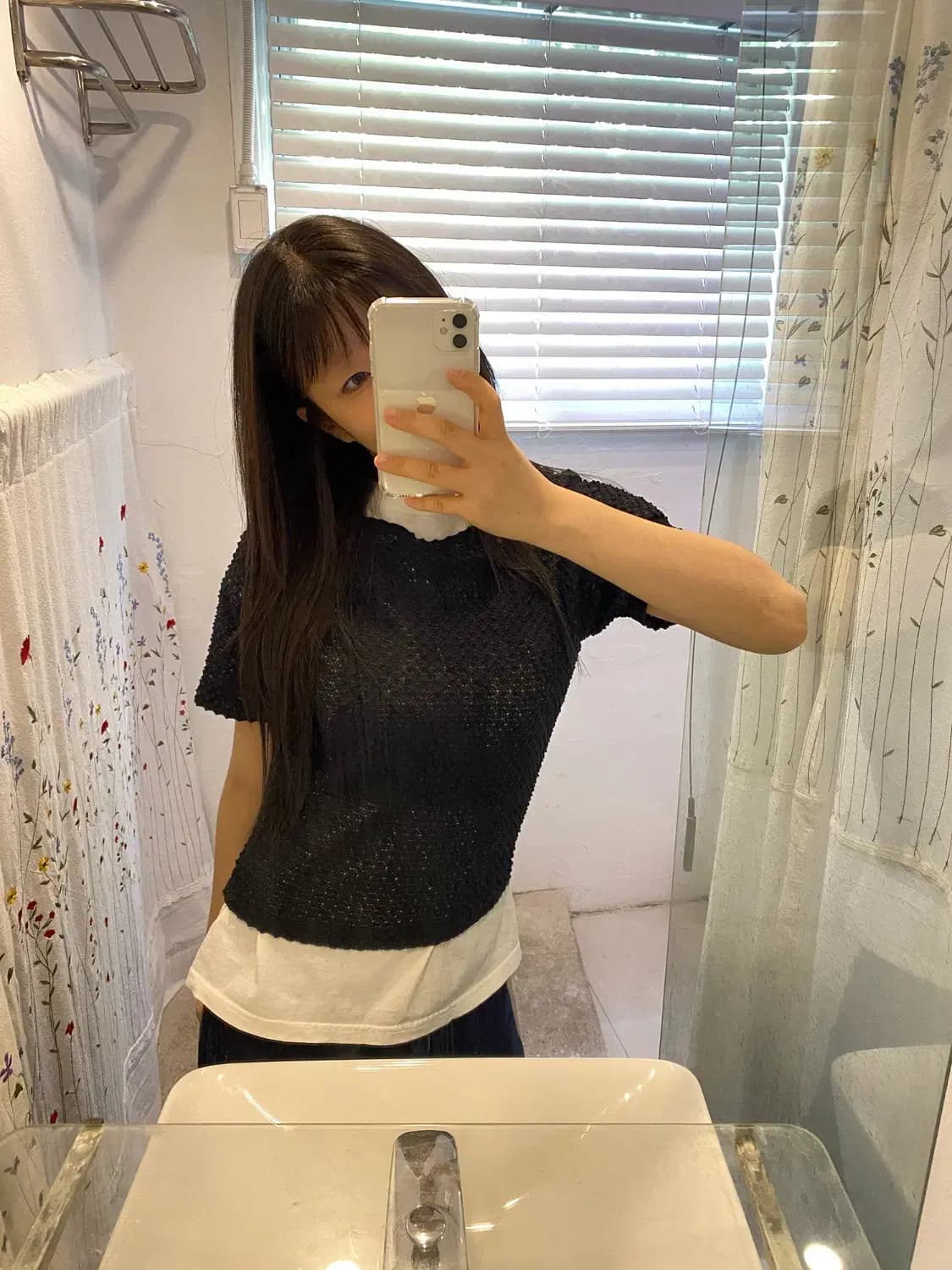 빈티지 1/2 그물 니트 13235 상품이미지1