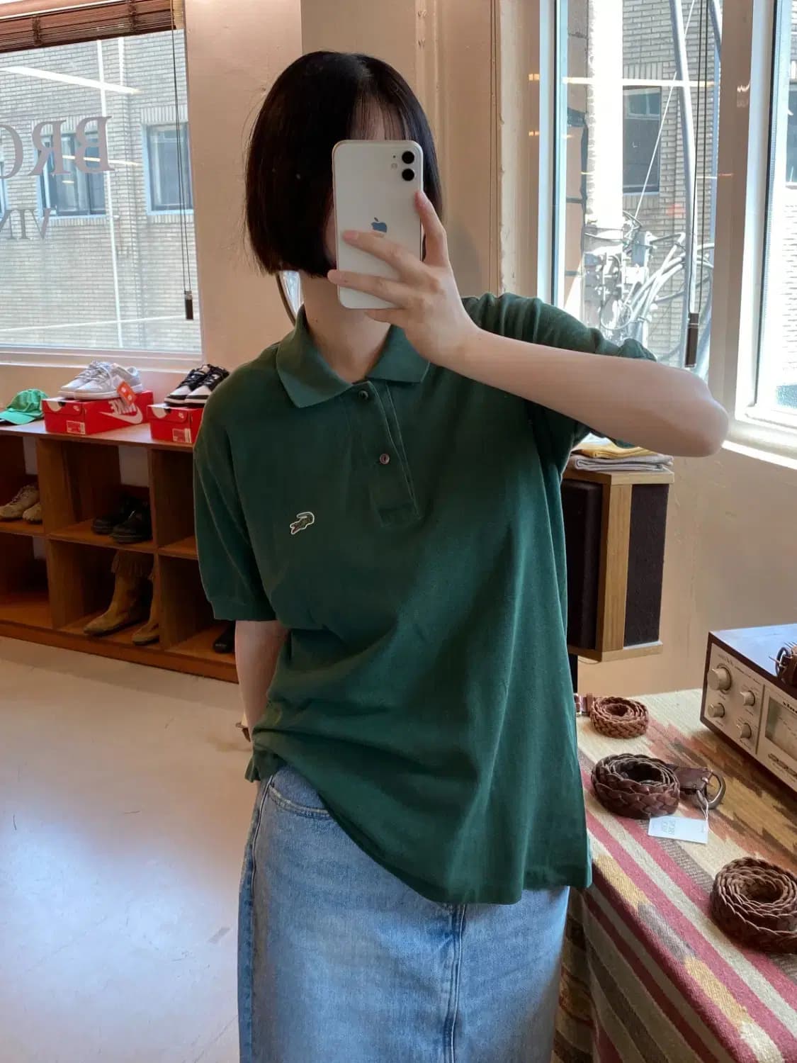 라코스테 1/2 카라 티셔츠 (Man S) B1696 상품이미지1