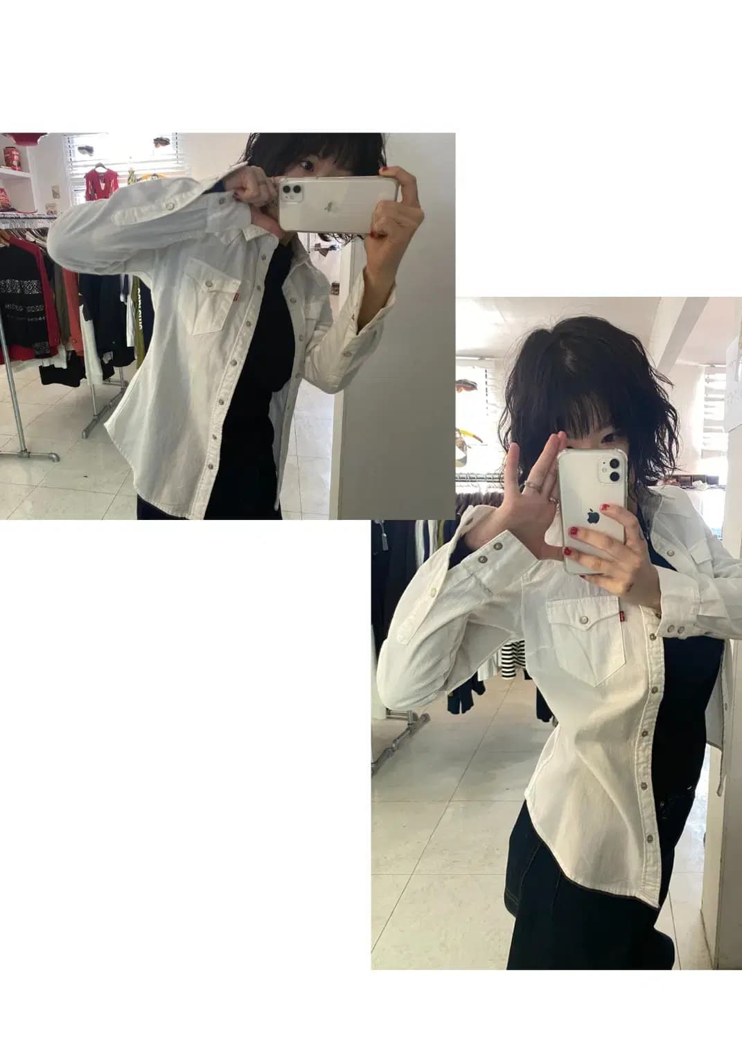 리바이스 포켓 셔츠 (Woman XS) 13283 상품이미지1