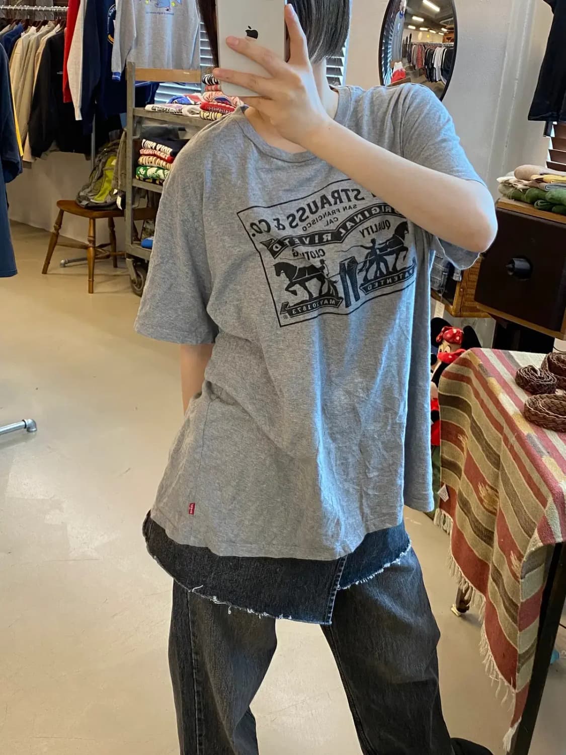 Levi's Printing 1/2 T-shirt (Man XL) B17 상품이미지3