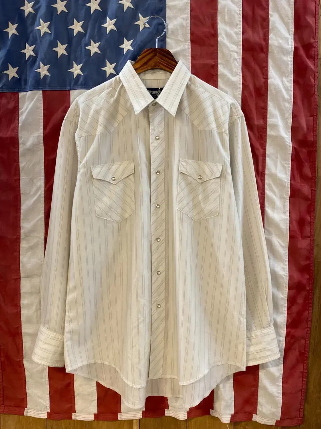 00's Wrangler Striped Shirt (Man 2XL) B1 상품이미지1