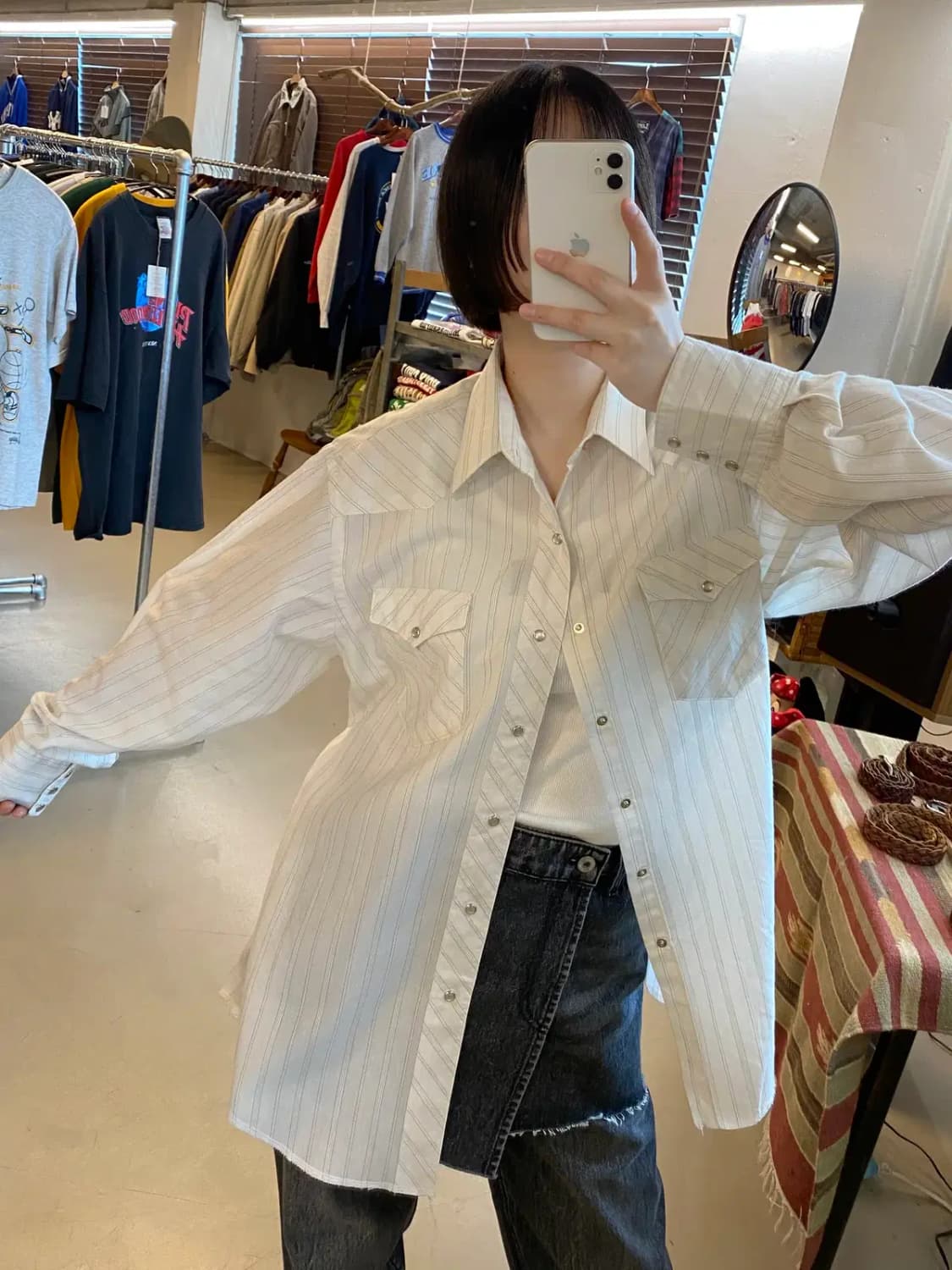 00's Wrangler Striped Shirt (Man 2XL) B1 상품이미지7