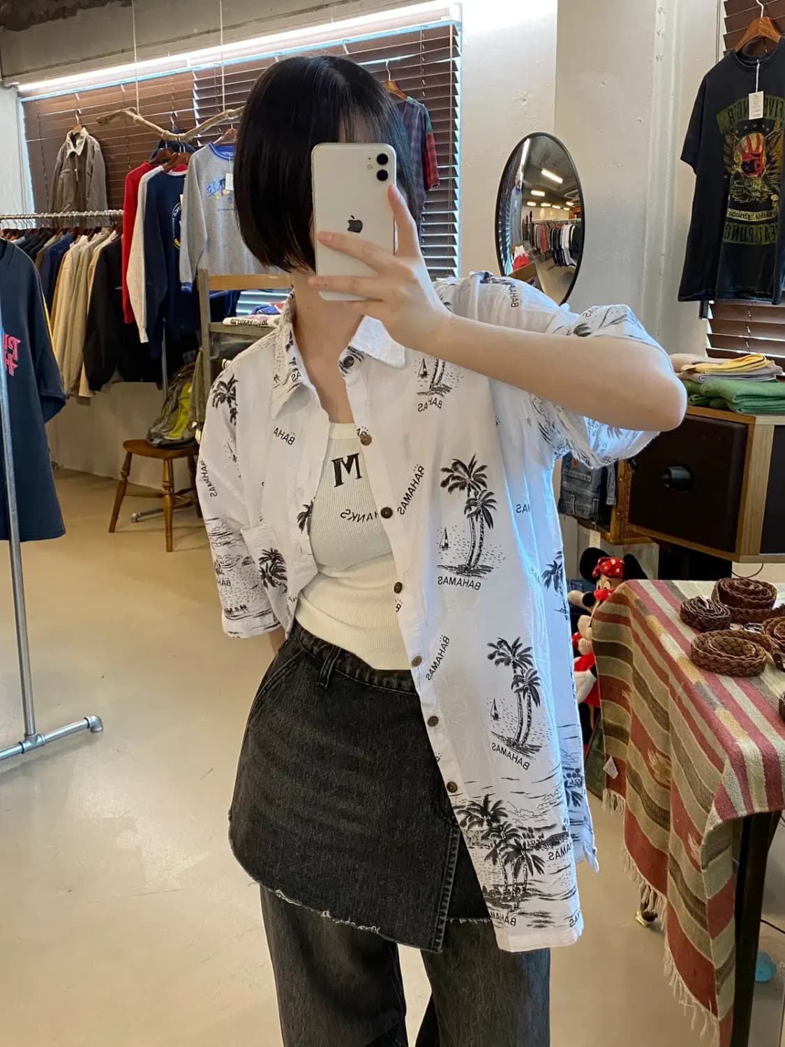 Hawaiian 1/2 Shirt (Man XL) B1704 상품이미지6