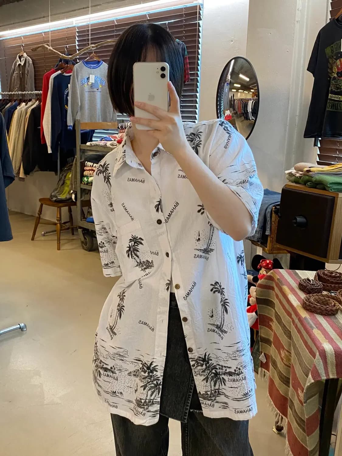 Hawaiian 1/2 Shirt (Man XL) B1704 상품이미지7