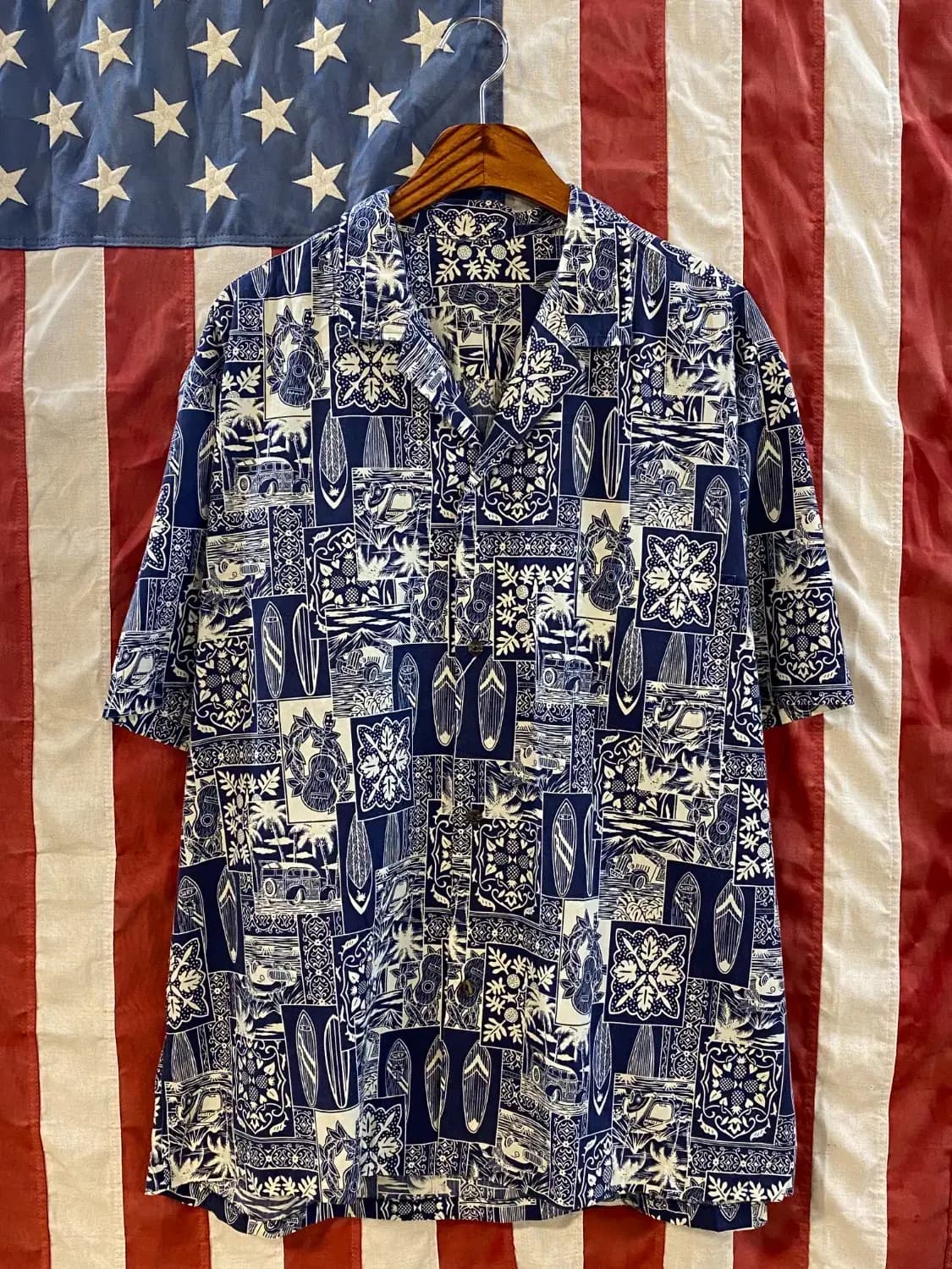 90's Hawaiian 1/2 Shirt (Man 2XL) B1701 상품이미지1