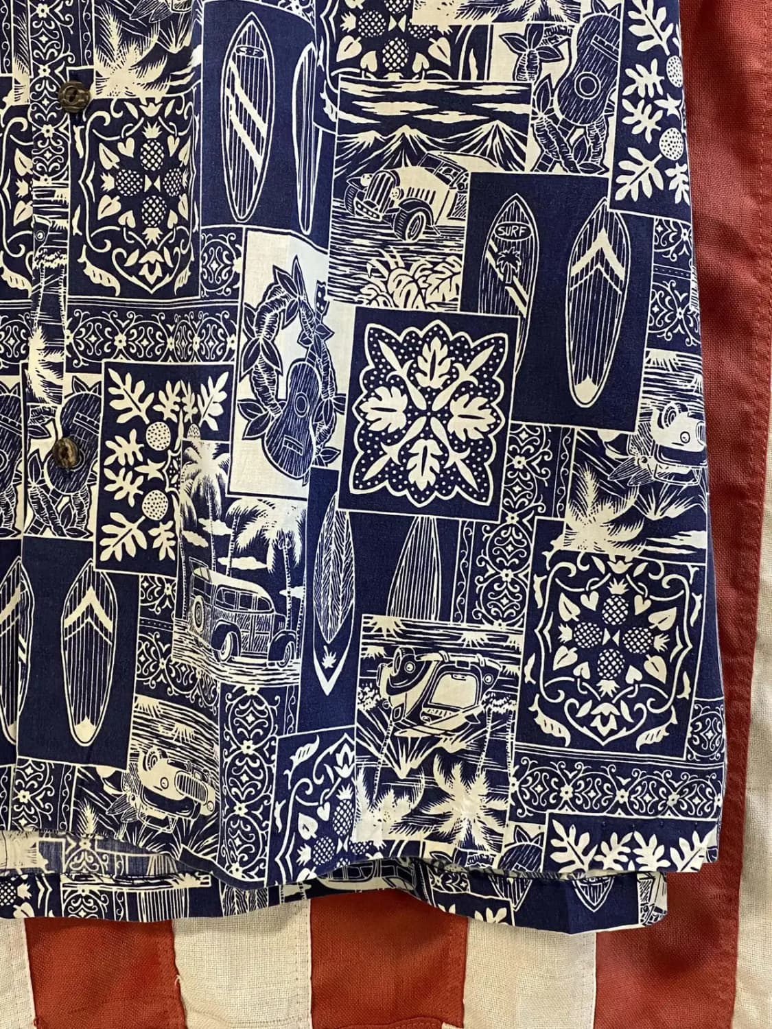 90's Hawaiian 1/2 Shirt (Man 2XL) B1701 상품이미지3