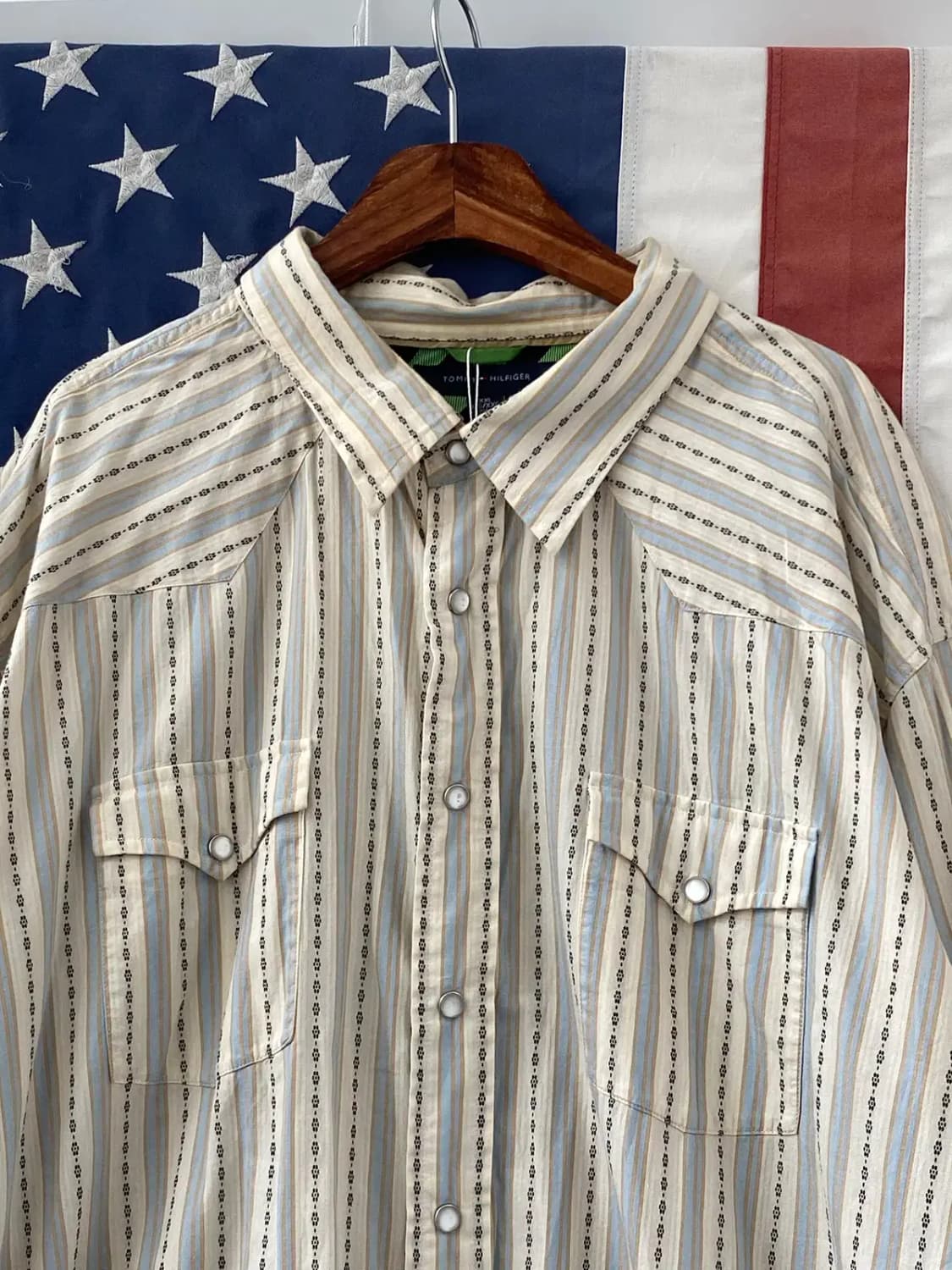 타미힐피거 패턴 셔츠 (Man XXL) 13381 상품이미지5