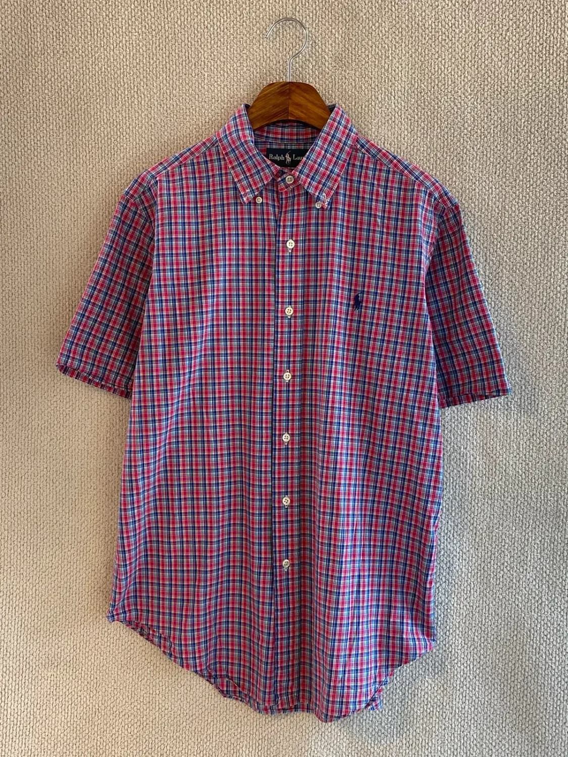 폴로 랄프로렌 1/2 체크 셔츠 (Man M) B1731 상품이미지3