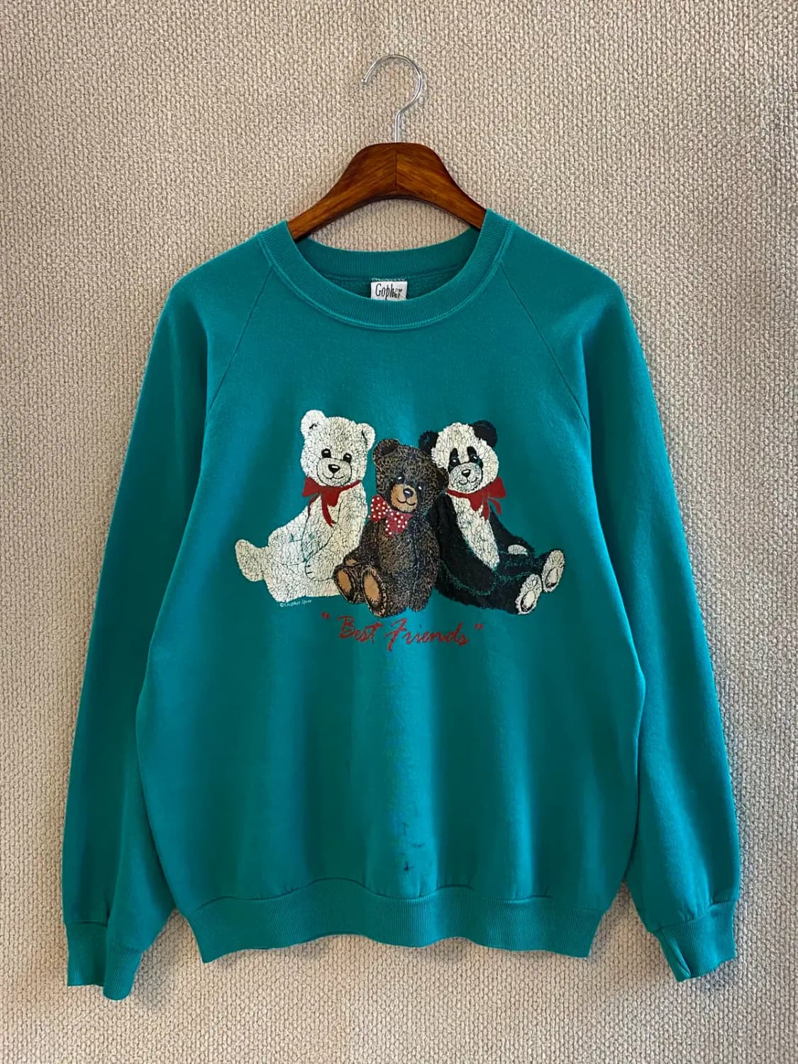 빈티지 프린팅 기모 스웻셔츠 (Woman XL) B1749 상품이미지2