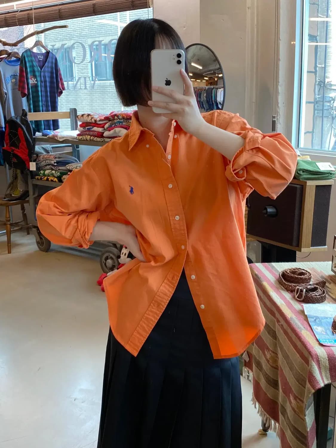 폴로 랄프로렌 솔리드 셔츠 (Man M~L) B1758 상품이미지2