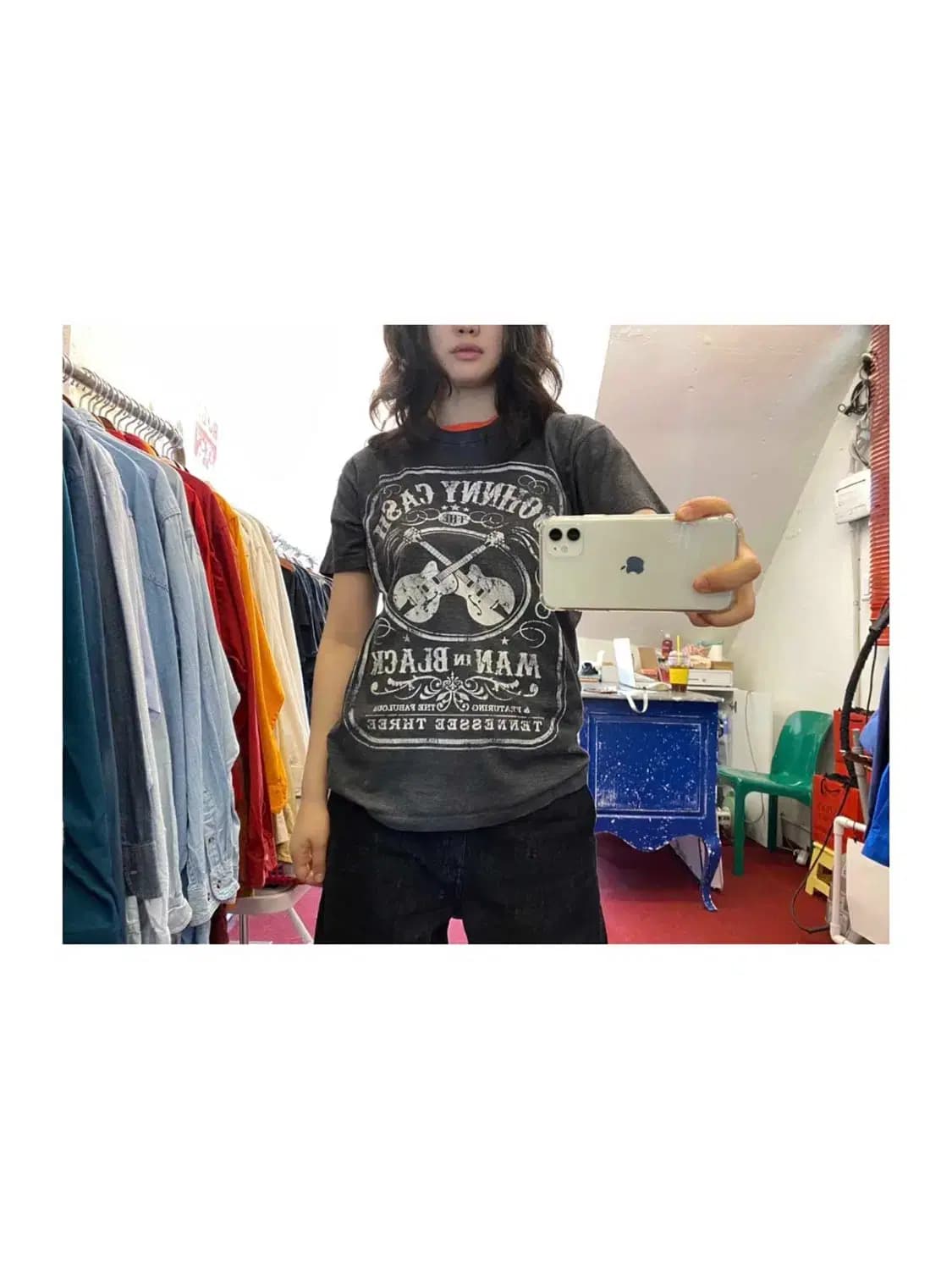 빈티지 1/2 반팔 티셔츠 (Man M) 13460 상품이미지1