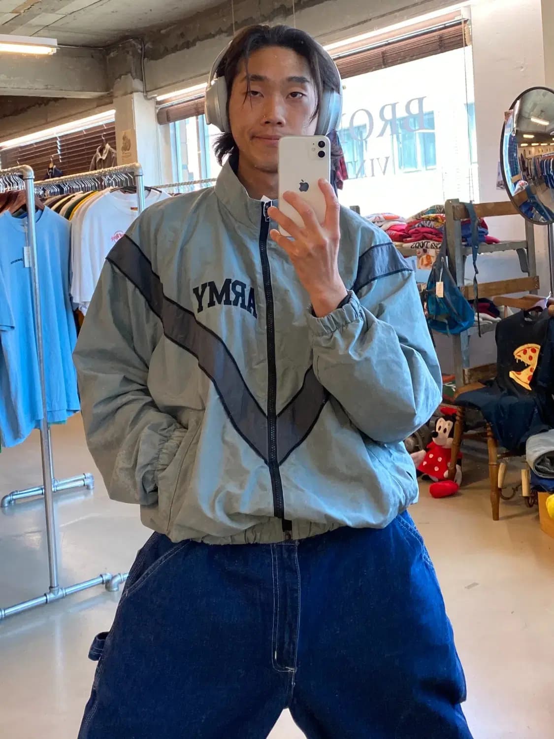 빈티지 ARMY 바람막이 자켓 (Man M) B1788 상품이미지1