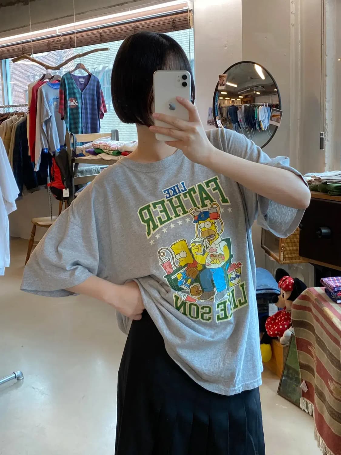 길단 심슨 프린팅 1/2 티셔츠 (Man XL) B1798 상품이미지2