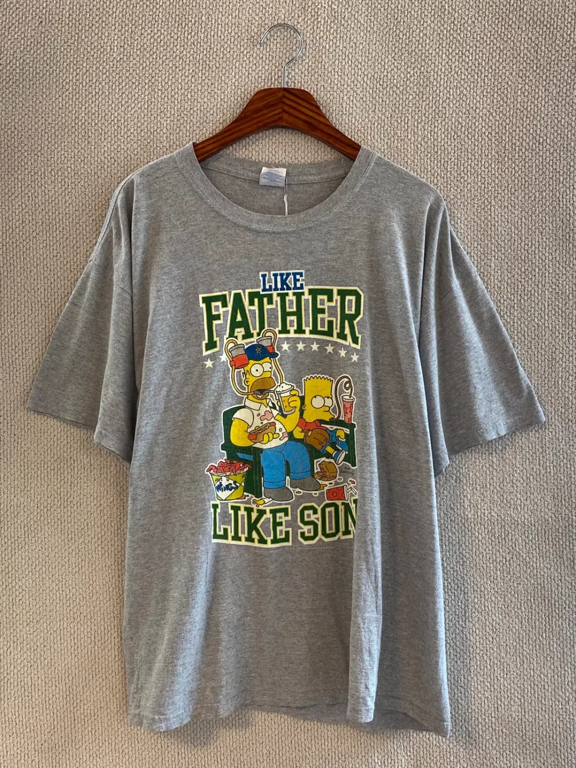 길단 심슨 프린팅 1/2 티셔츠 (Man XL) B1798 상품이미지3