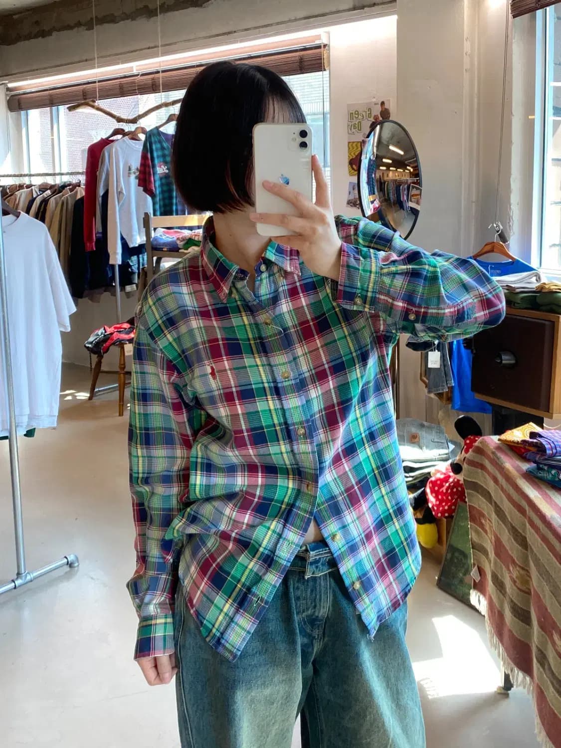 폴로 랄프로렌 체크 셔츠 (Woman L) B1859 상품이미지1