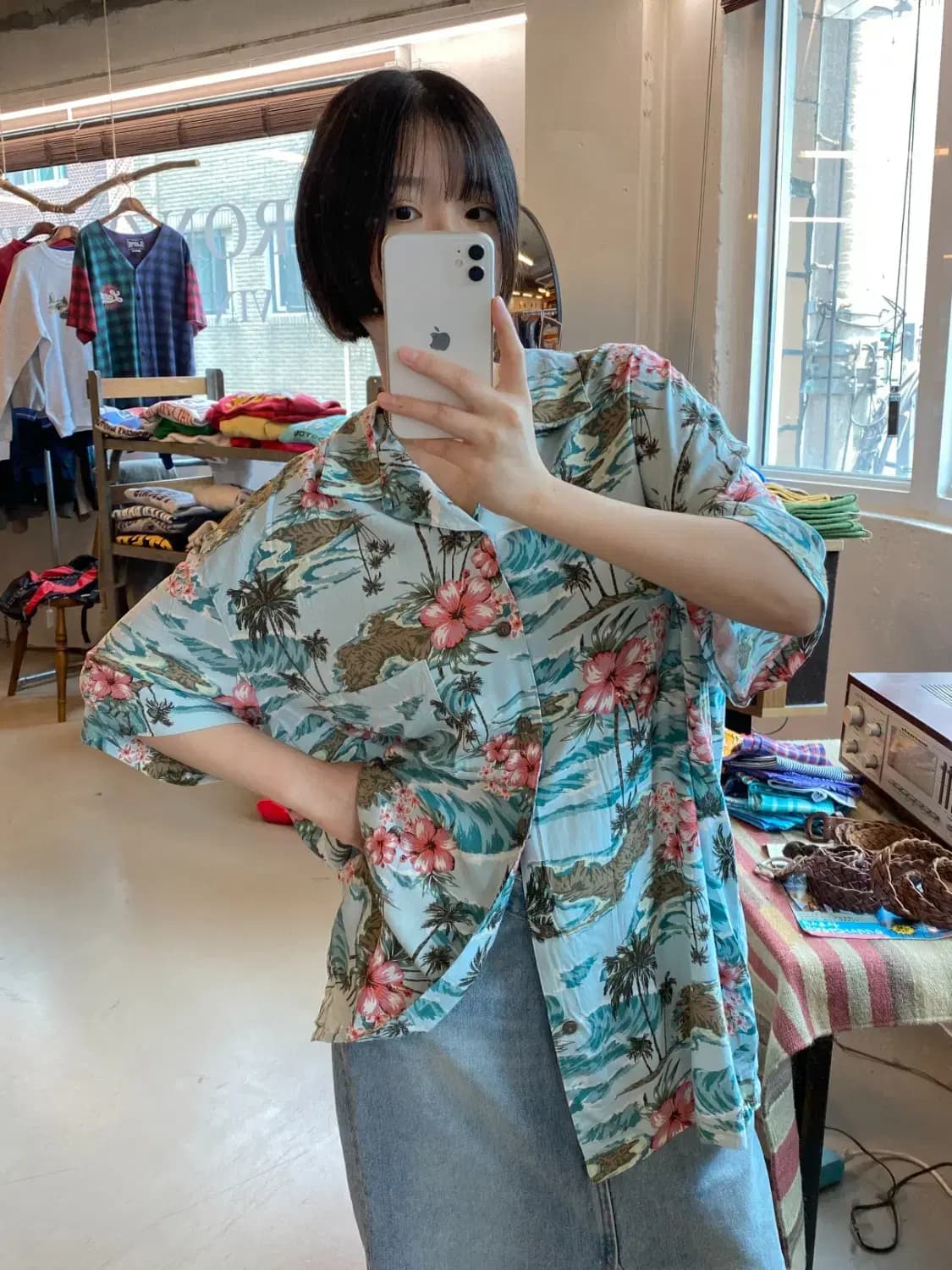 조지 하와이안 1/2 셔츠 (Man 2XL) B1867 상품이미지1