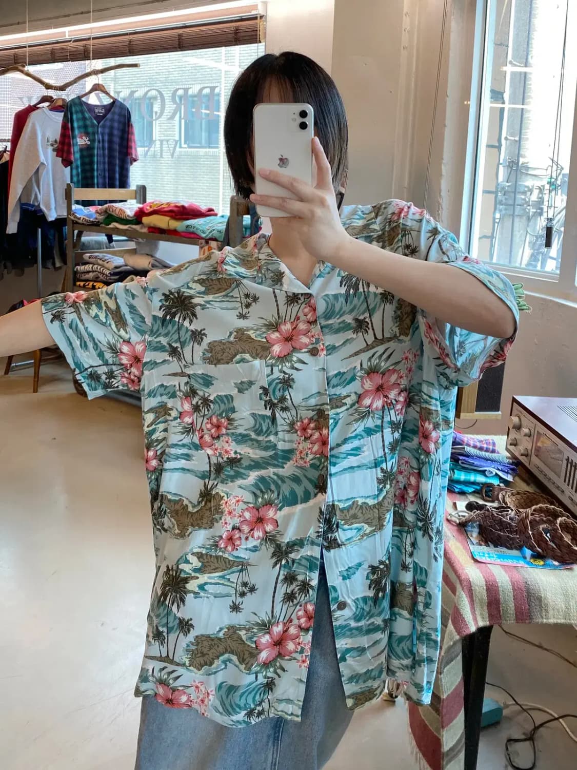 조지 하와이안 1/2 셔츠 (Man 2XL) B1867 상품이미지2