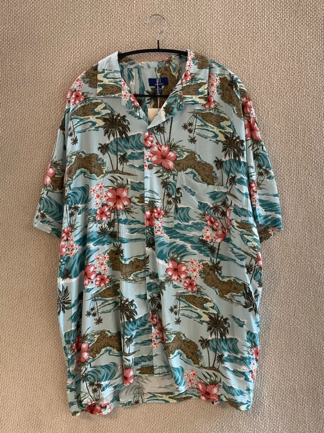 조지 하와이안 1/2 셔츠 (Man 2XL) B1867 상품이미지3