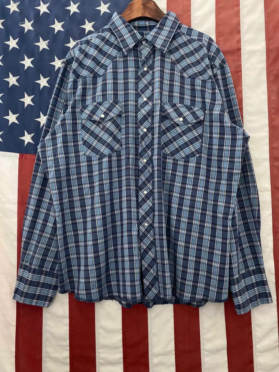 러슬러 체크 셔츠 (Man XL) 13558 상품이미지3