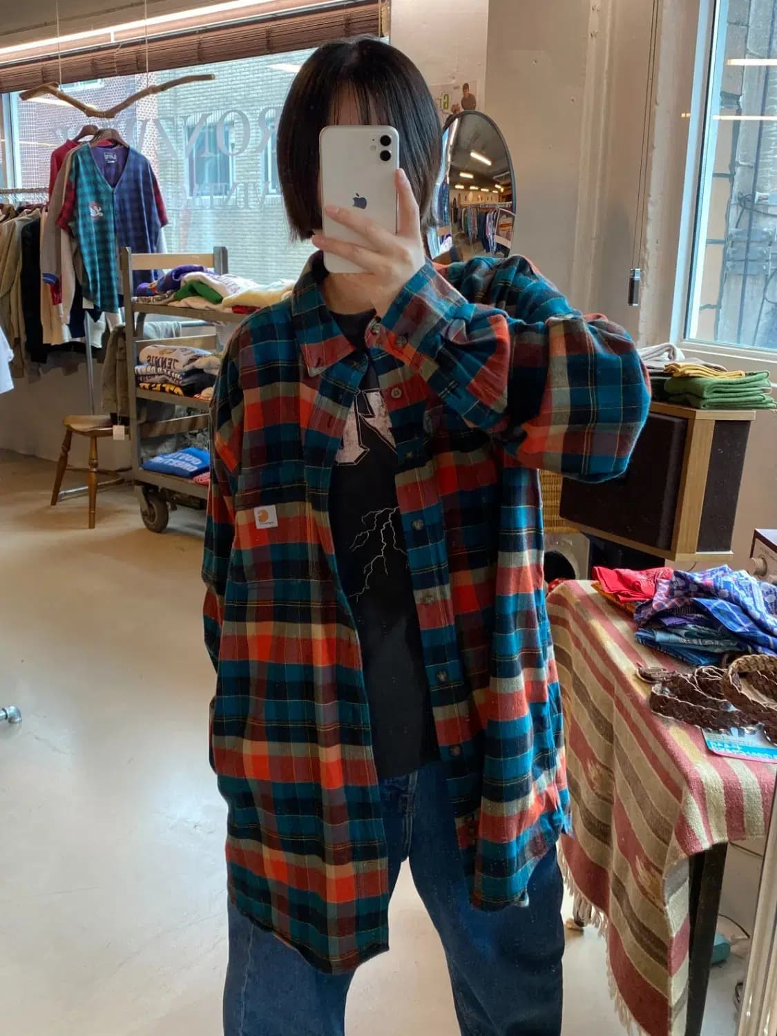 칼하트 체크셔츠 (Man 2XL) B1886 상품이미지1