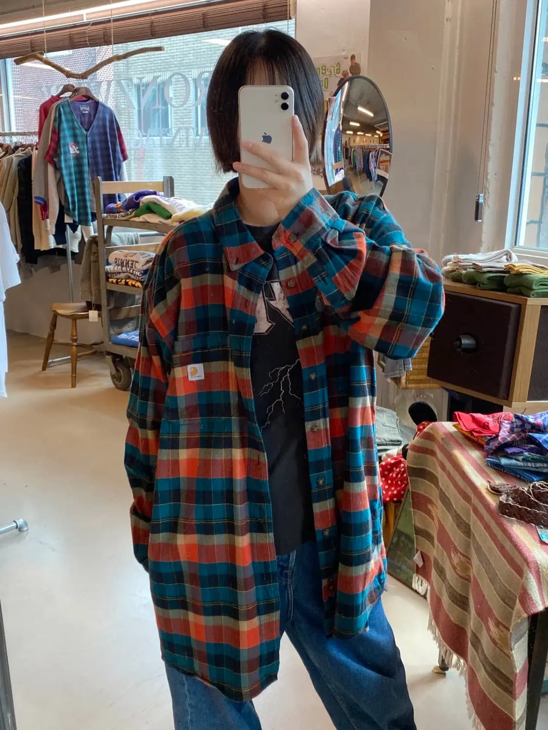 칼하트 체크셔츠 (Man 2XL) B1886 상품이미지2