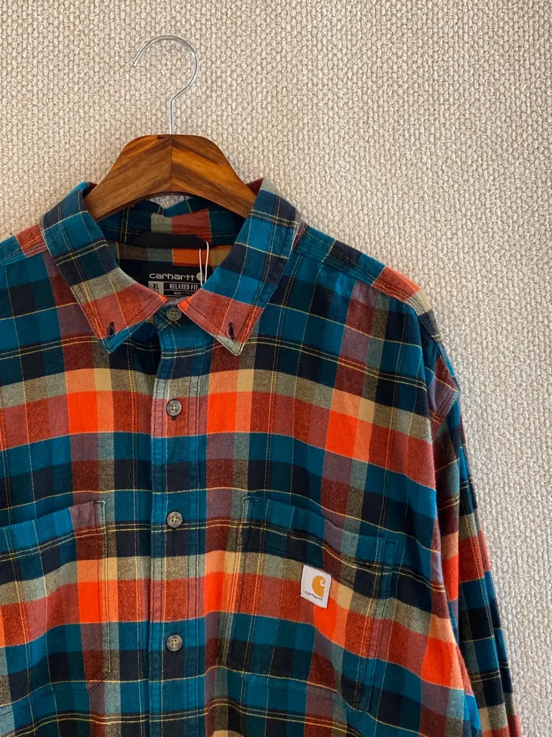 칼하트 체크셔츠 (Man 2XL) B1886 상품이미지4