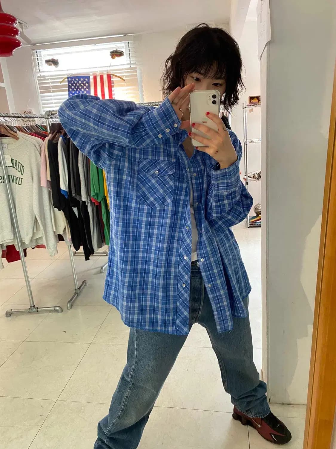 랭글러 체크 셔츠 (Man XL) 13572 상품이미지1