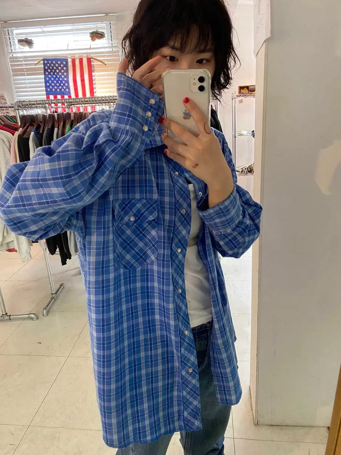 랭글러 체크 셔츠 (Man XL) 13572 상품이미지2