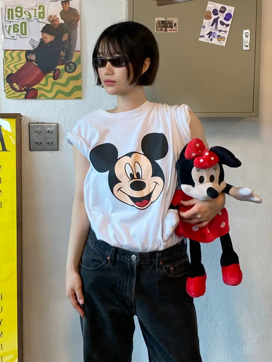 디즈니 미키 1/2 티셔츠 (Man 2XL) B1893 상품이미지1