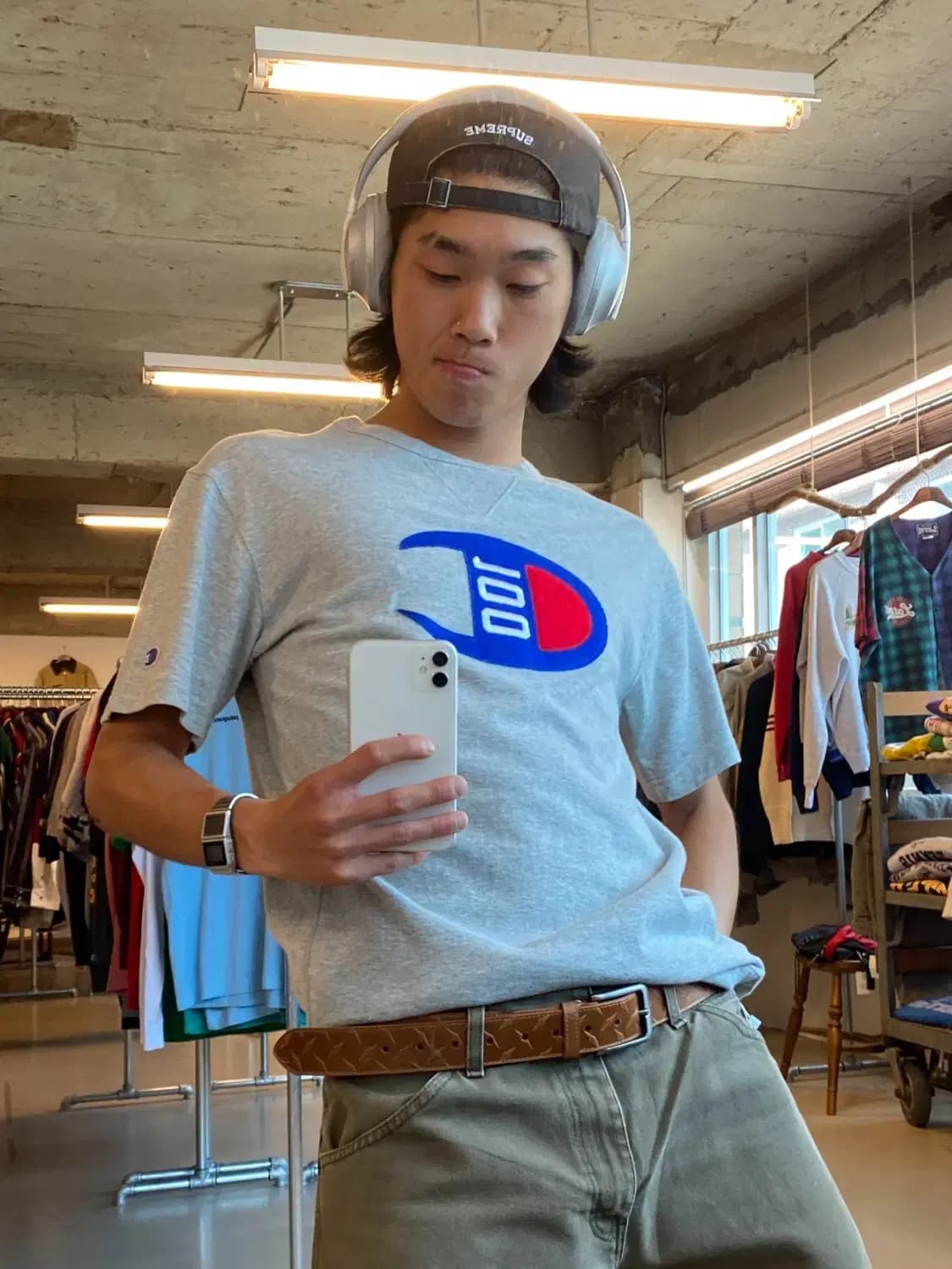 챔피온 1/2 티셔츠 (Man M) B1927 상품이미지1