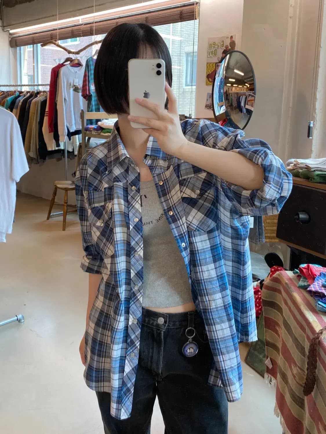 랭글러 체크 셔츠 (Man 2XL) B1911 상품이미지1