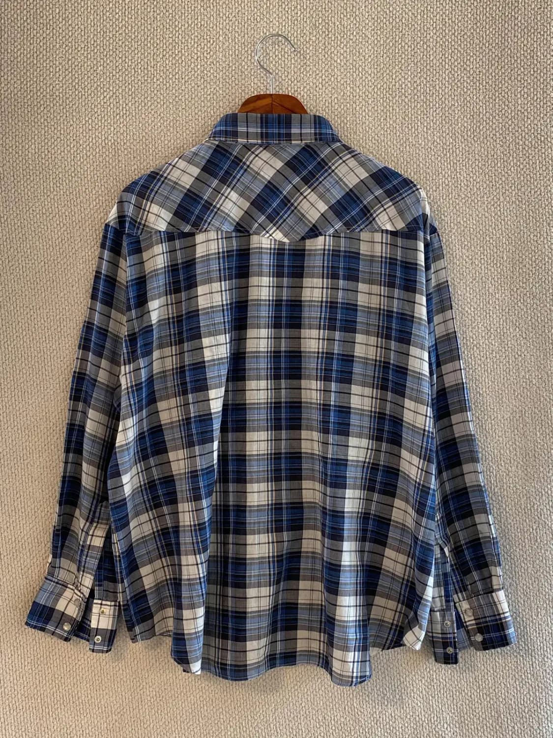 랭글러 체크 셔츠 (Man 2XL) B1911 상품이미지5