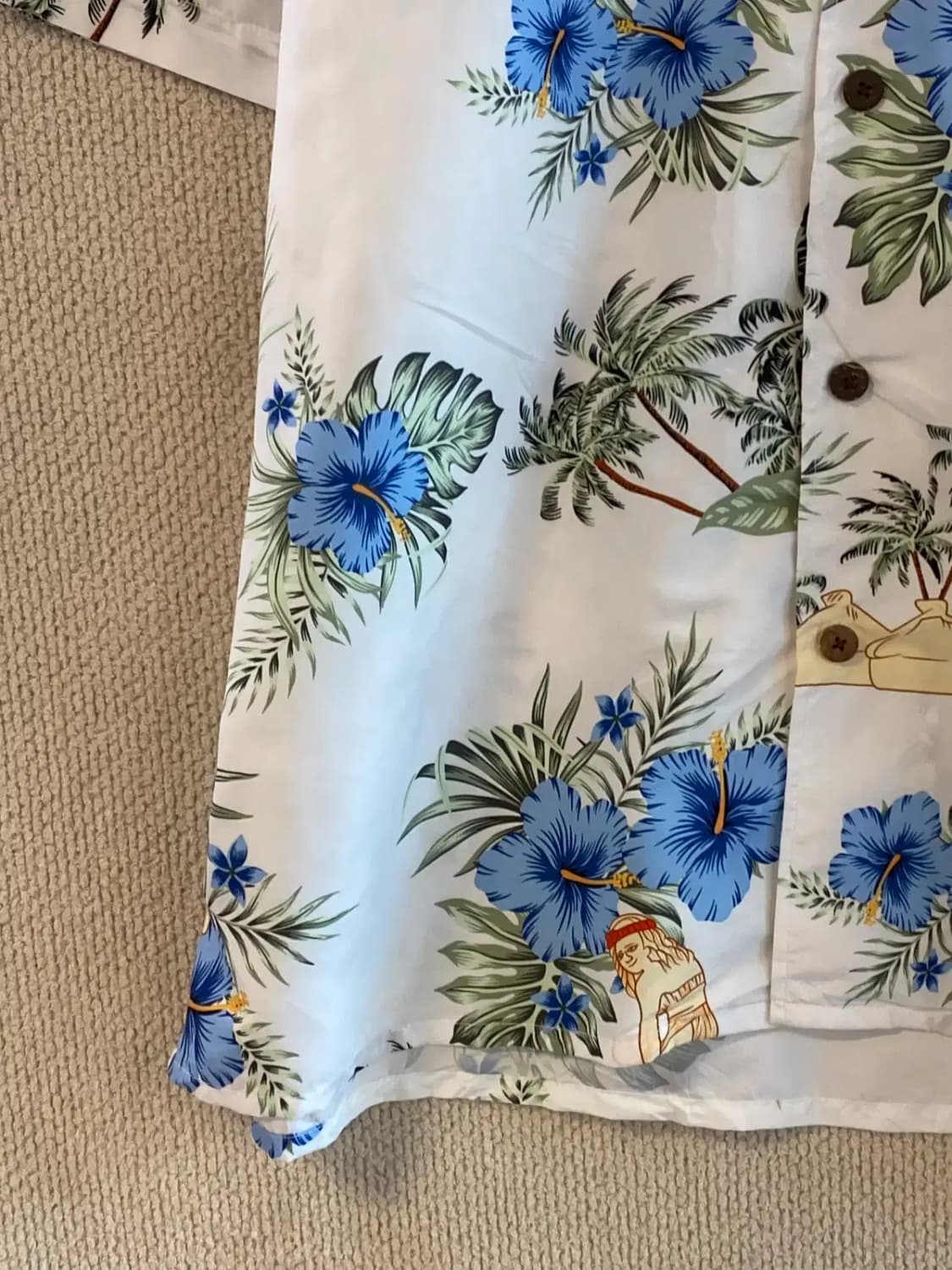 하와이안 1/2 셔츠 (Man 2XL) B1939 상품이미지4