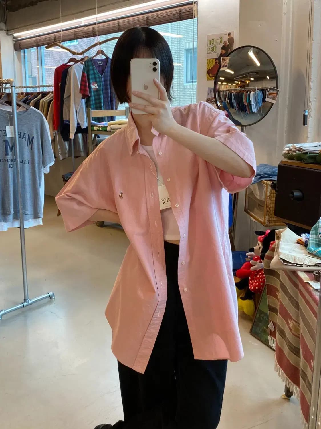 폴로 랄프로렌 솔리드 1/2 셔츠 (Man 2XL) B1938 상품이미지1