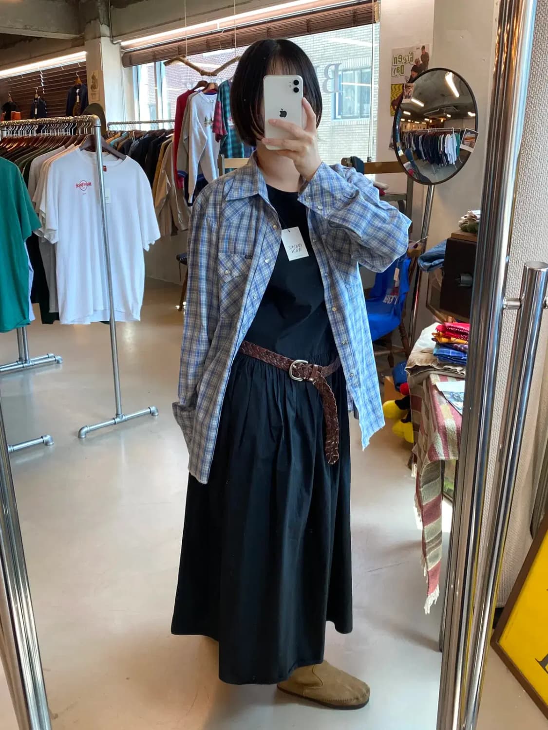 랭글러 체크 셔츠 (Man L) B1949 상품이미지2