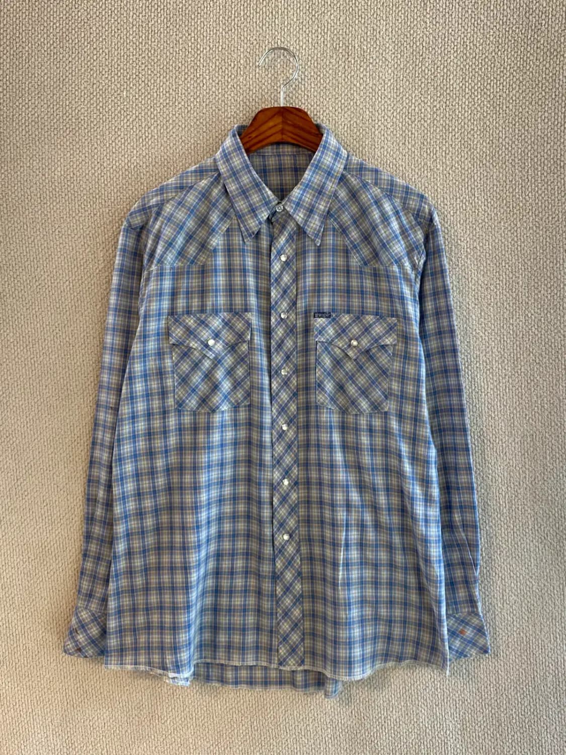 랭글러 체크 셔츠 (Man L) B1949 상품이미지4