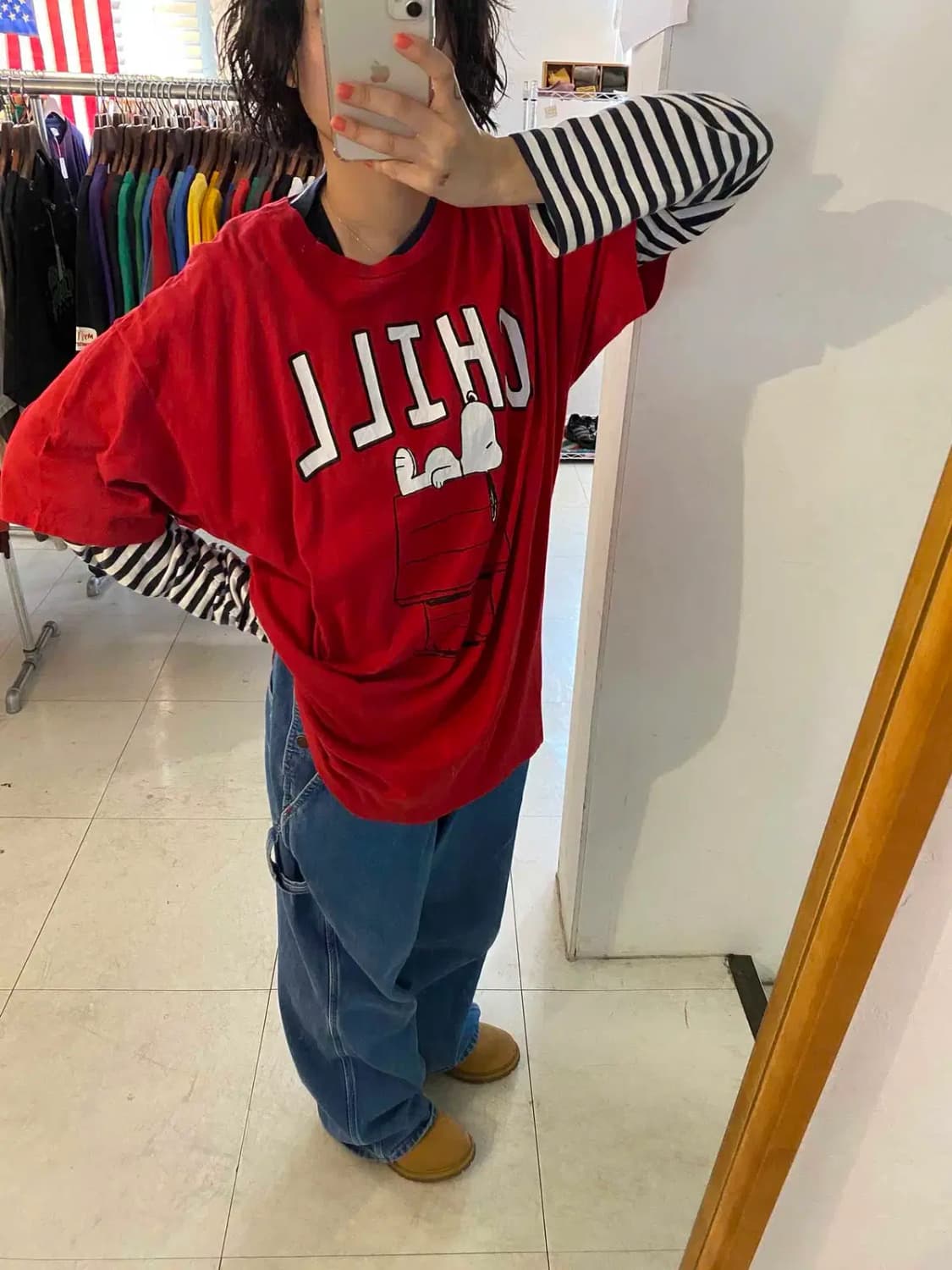 스누피 반팔 티셔츠 (Man 2XL) 13652 상품이미지2