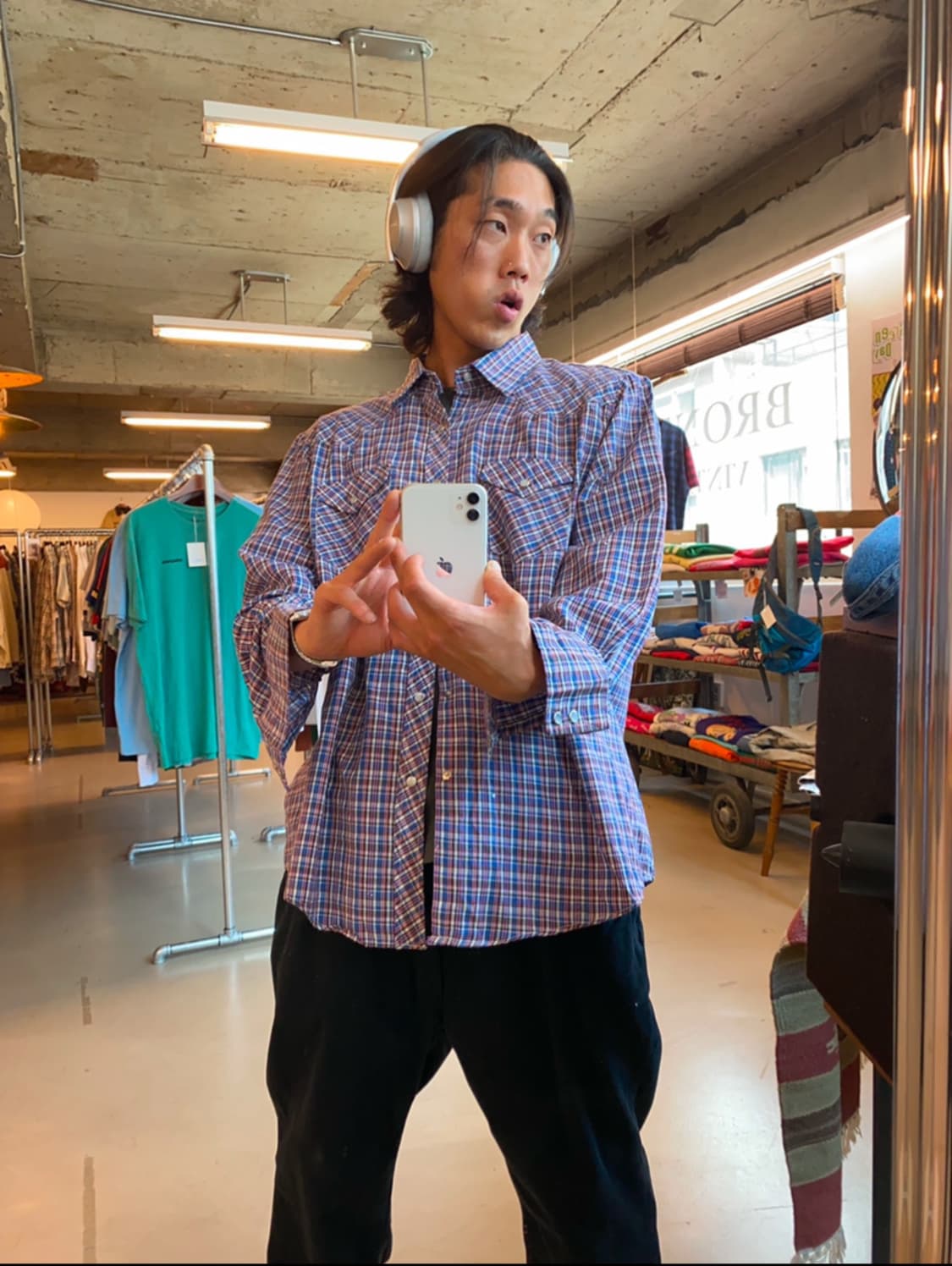 빈티지 체크셔츠 (Man XL) B1983 상품이미지1