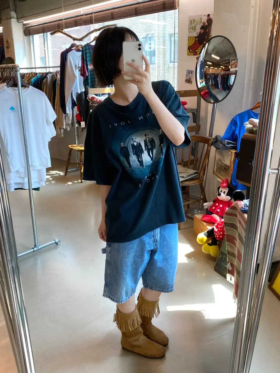 길단 프린팅 1/2 티셔츠 (Man XL) B2000 상품이미지1