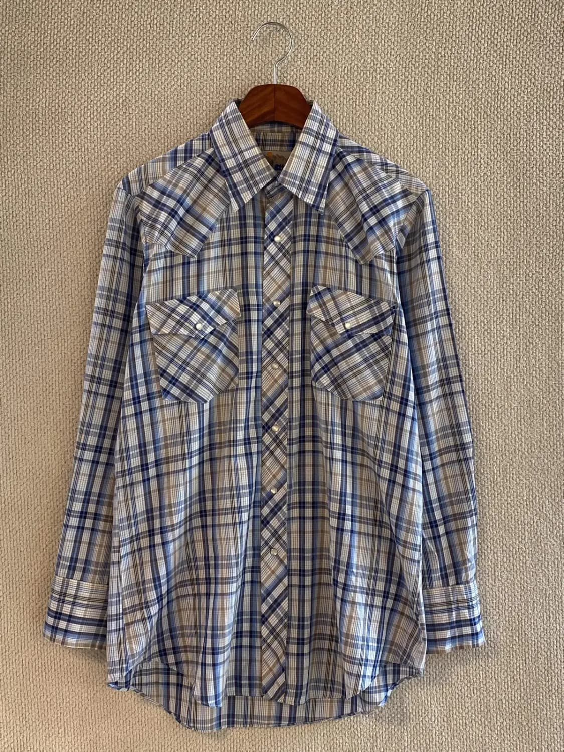 빈티지 체크 셔츠 (Man M) B1995 상품이미지3