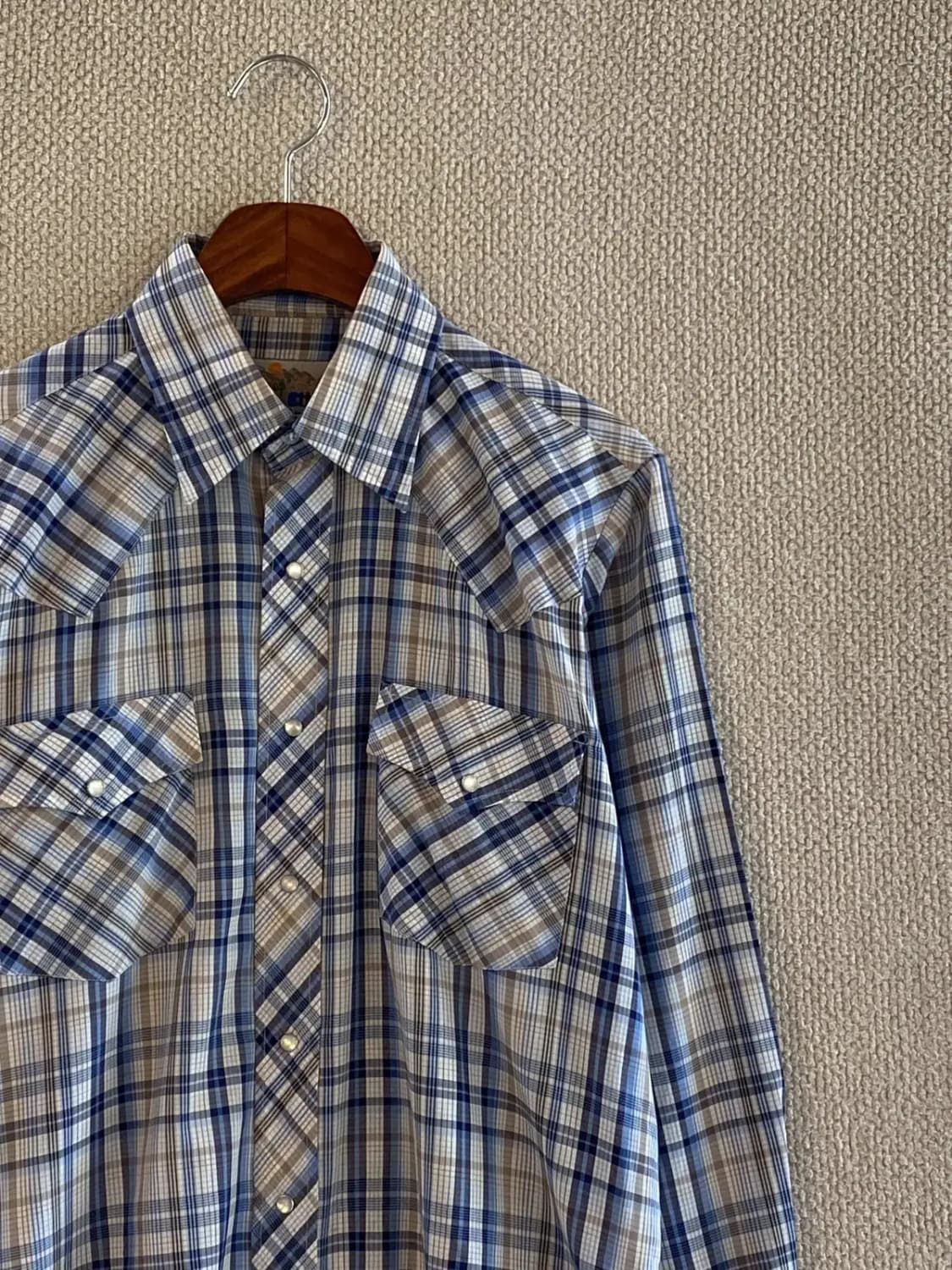 빈티지 체크 셔츠 (Man M) B1995 상품이미지4