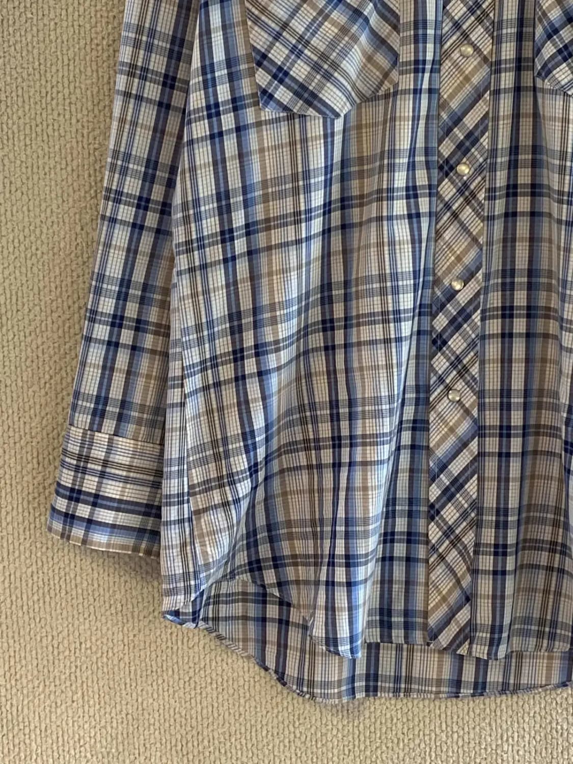 빈티지 체크 셔츠 (Man M) B1995 상품이미지5